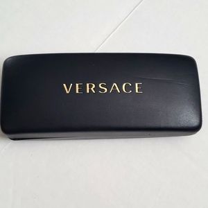 Authentic Versace Black & Gold Large Eyewear Eyeglasses Hard Shell Case